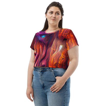 Hardwood - Womens Crop Tee  - iSAW Company