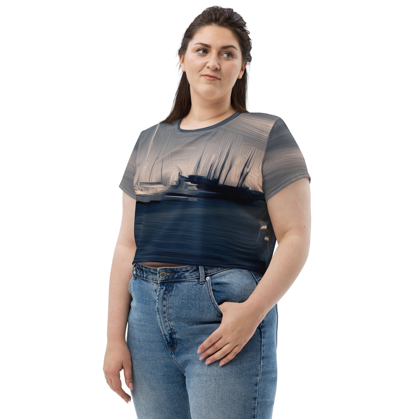 The Sleeping Yachts (at Sunrise) - Womens Crop Tee