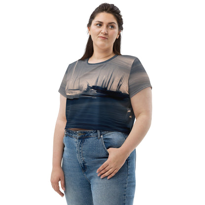The Sleeping Yachts (at Sunrise) - Womens Crop Tee