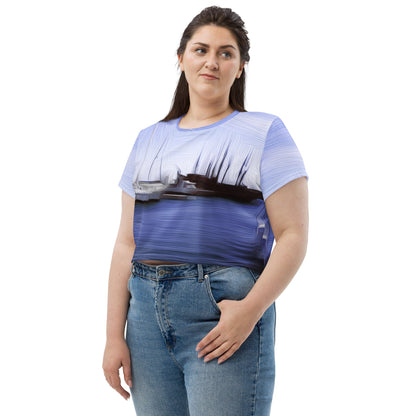 The Sleeping Yachts (at Afternoon) - Womens Crop Tee