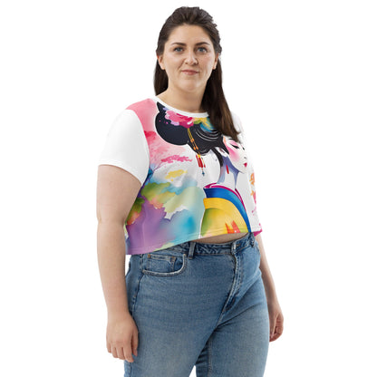 Geisha Girl - Womens Crop Tee - iSAW Company