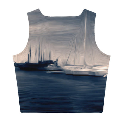 The Sleeping Yachts (at Sunrise) - Womens Crop Top