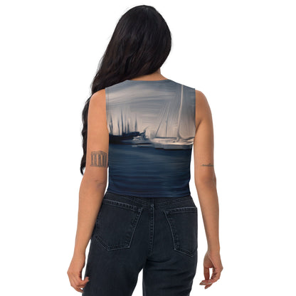The Sleeping Yachts (at Sunrise) - Womens Crop Top