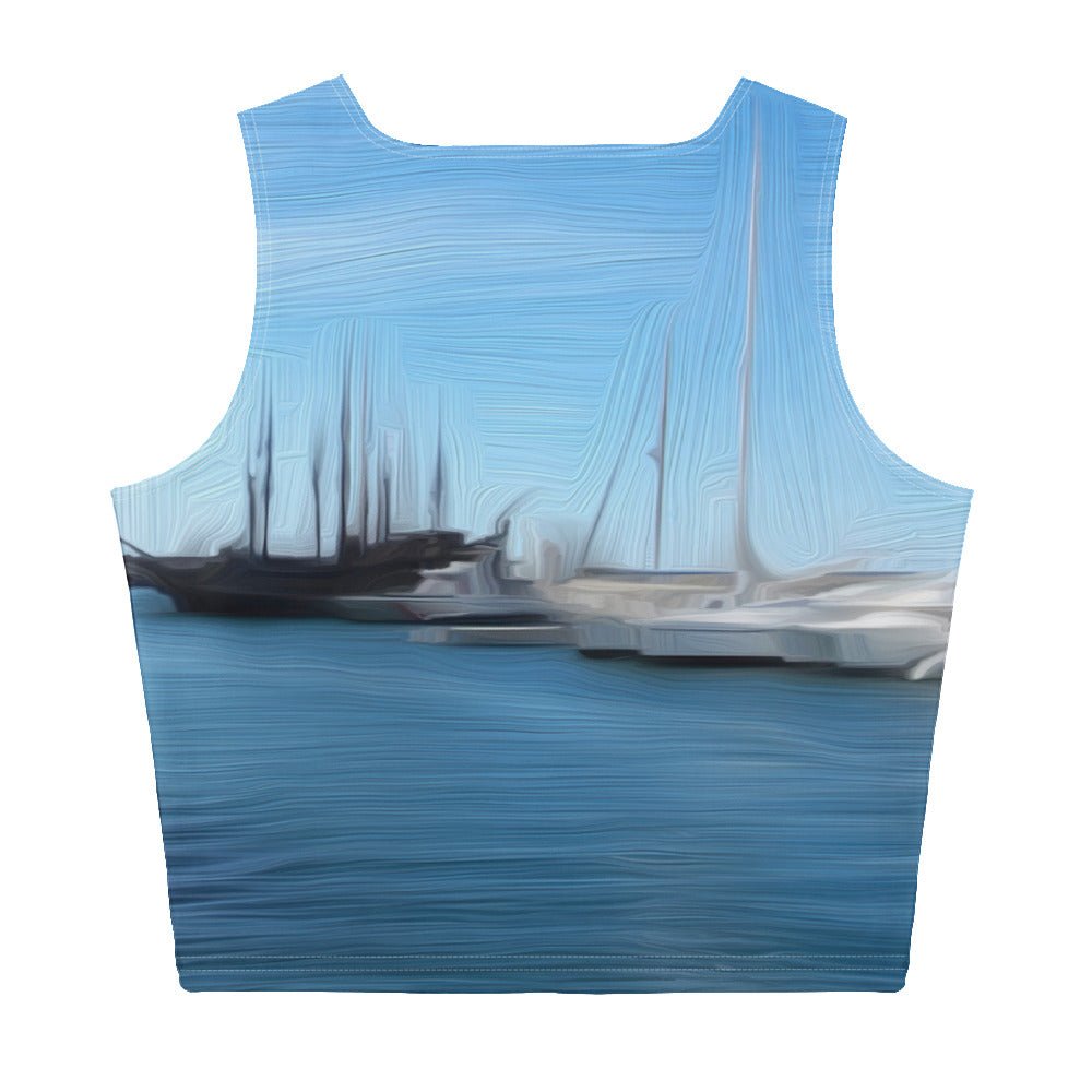 The Sleeping Yachts (at Morning) - Womens Crop Top