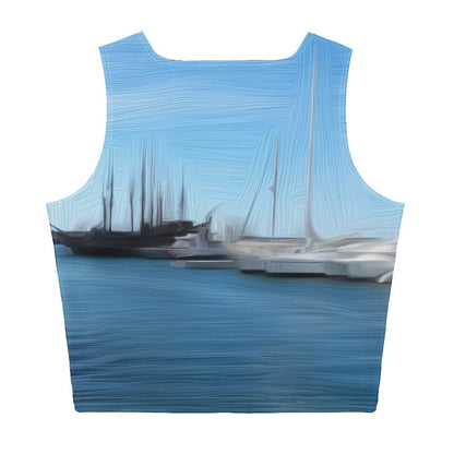 The Sleeping Yachts (at Morning) - Womens Crop Top