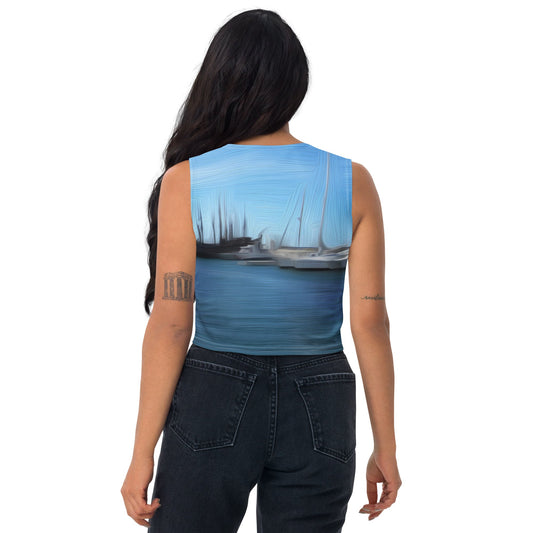 The Sleeping Yachts (at Morning) - Womens Crop Top
