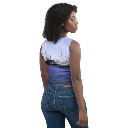 The Sleeping Yachts (at Afternoon) - Womens Crop Top