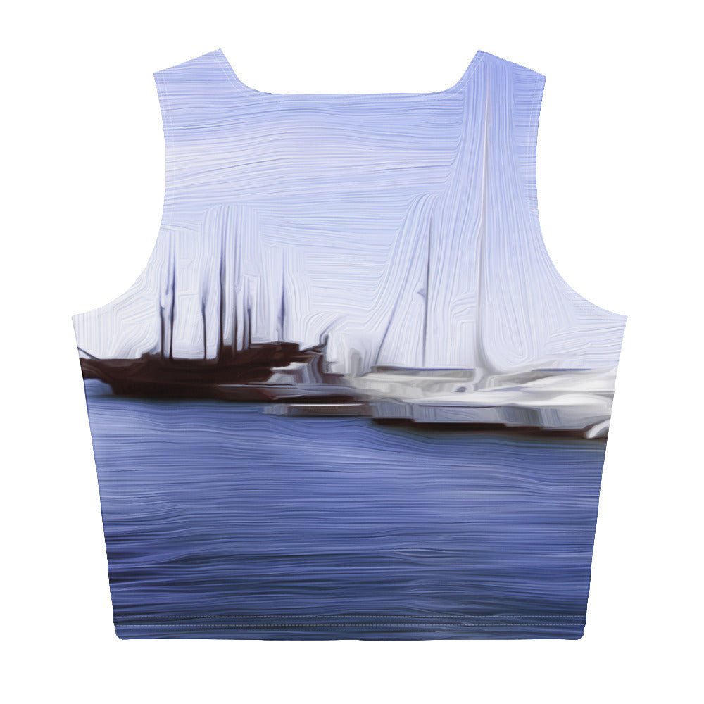 The Sleeping Yachts (at Afternoon) - Womens Crop Top