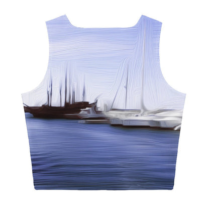 The Sleeping Yachts (at Afternoon) - Womens Crop Top