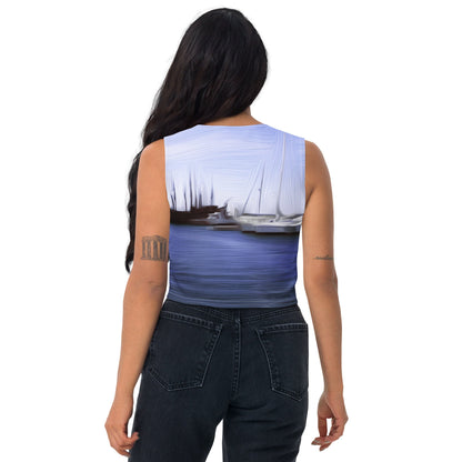 The Sleeping Yachts (at Afternoon) - Womens Crop Top