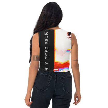 Miss Talk A Lot - Womens Crop Top