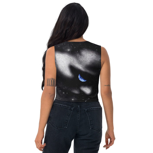 In The Quiet of Your Mind - Womens Crop Top