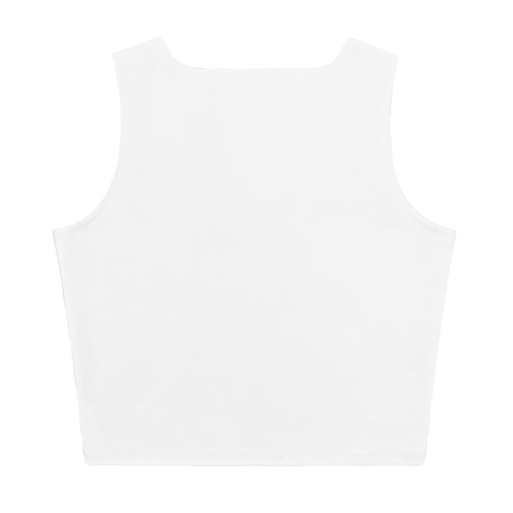 iSAW Womens White Crop Top - Comfort Fit
