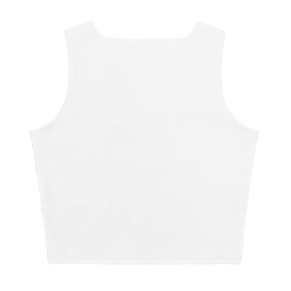 iSAW Womens White Crop Top - Comfort Fit