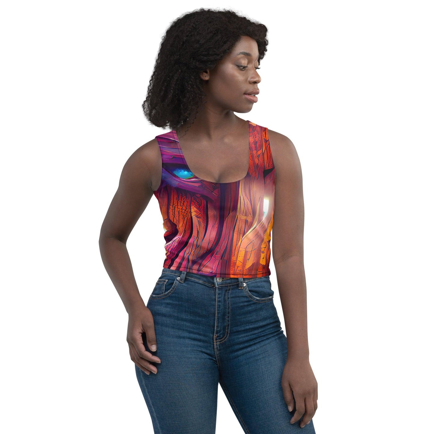 Hardwood - Womens Crop Top  - iSAW Company