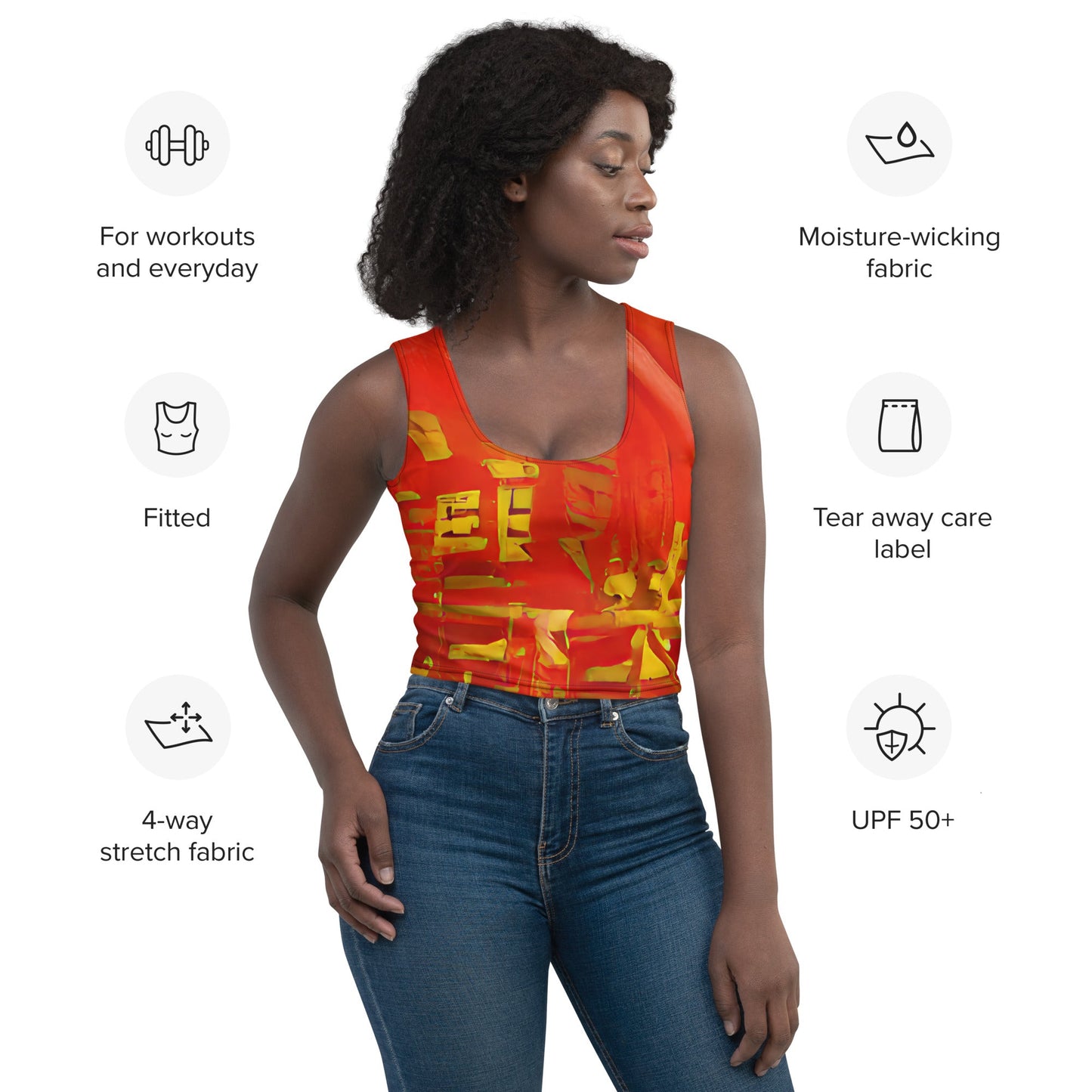 Qízhì - Womens Crop Top - Comfort Fit