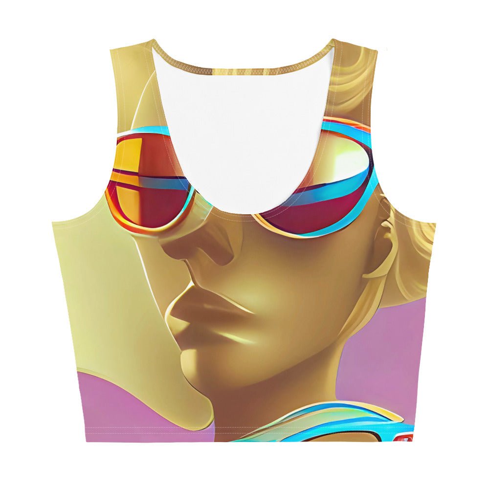 Retro Cool Pink - Womens Crop Top