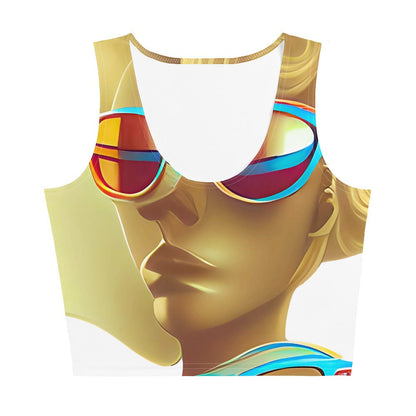 Retro Cool White - Womens Crop Top