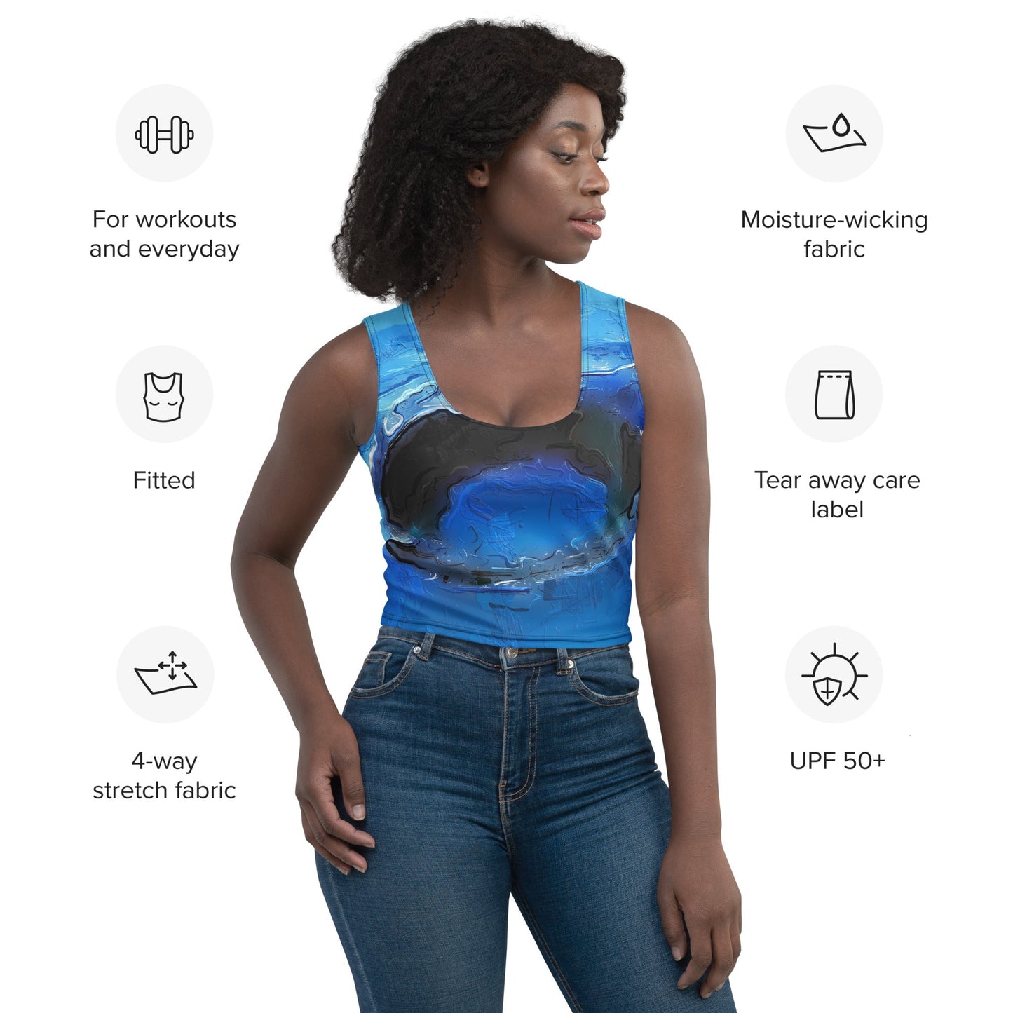 A Drop In The Ocean - Womens Crop Top