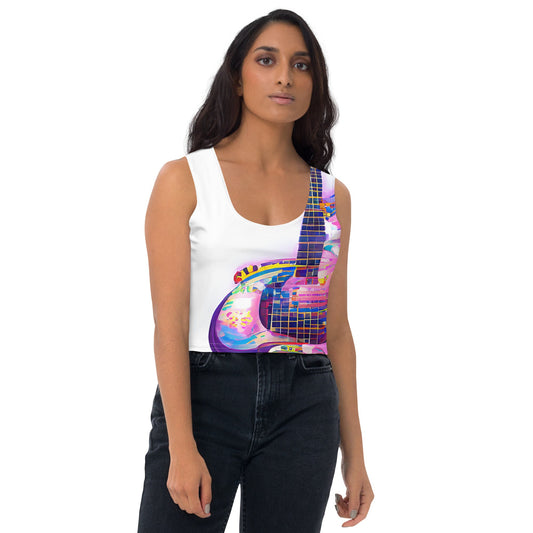 Hippie Guitar - Womens Crop Top