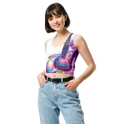 Hippie Guitar - Womens Crop Top