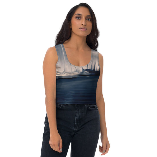 The Sleeping Yachts (at Sunrise) - Womens Crop Top