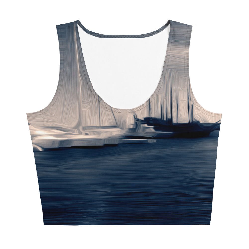The Sleeping Yachts (at Sunrise) - Womens Crop Top