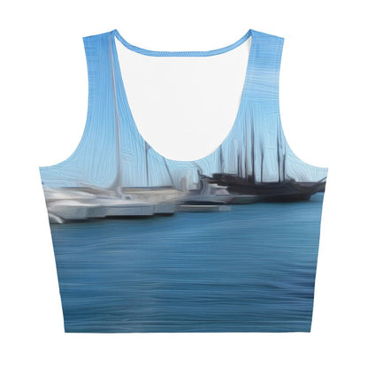The Sleeping Yachts (at Morning) - Womens Crop Top