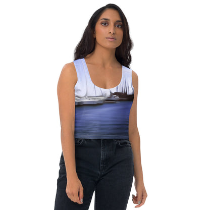 The Sleeping Yachts (at Afternoon) - Womens Crop Top