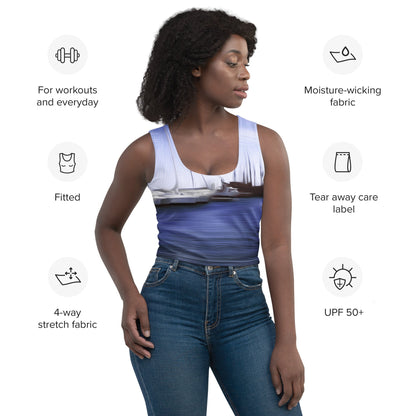 The Sleeping Yachts (at Afternoon) - Womens Crop Top