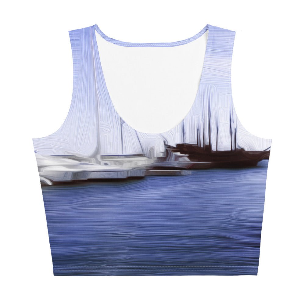The Sleeping Yachts (at Afternoon) - Womens Crop Top