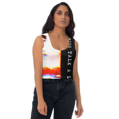 Miss Talk A Lot - Womens Crop Top
