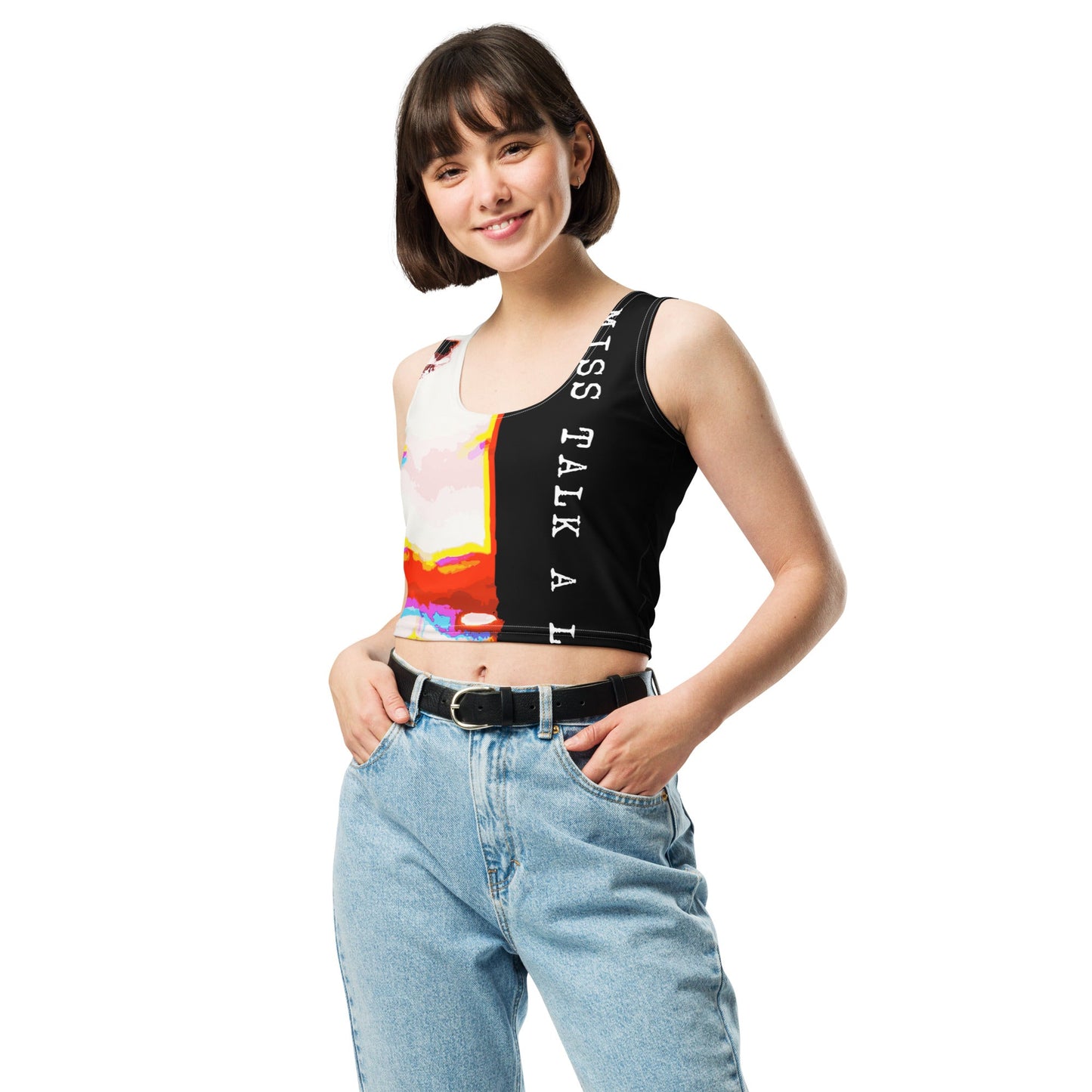 Miss Talk A Lot - Womens Crop Top
