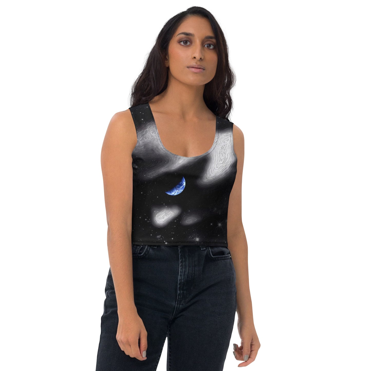 In The Quiet of Your Mind - Womens Crop Top