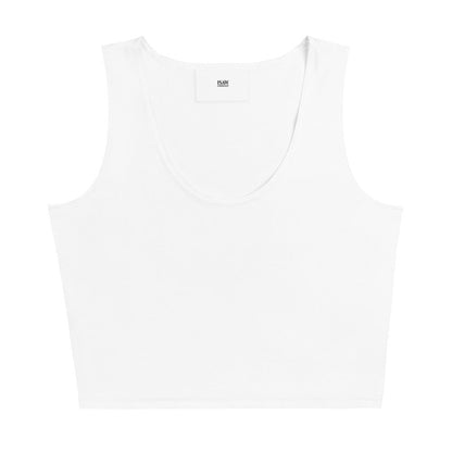 iSAW Womens White Crop Top - Comfort Fit