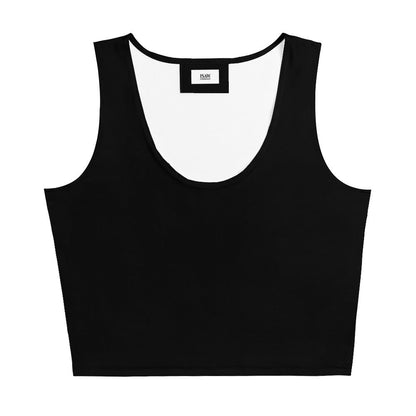 iSAW Womens Black Crop Top - Comfort Fit