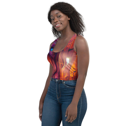 Hardwood - Womens Crop Top  - iSAW Company