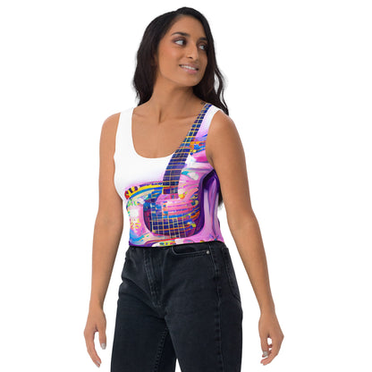 Hippie Guitar - Womens Crop Top