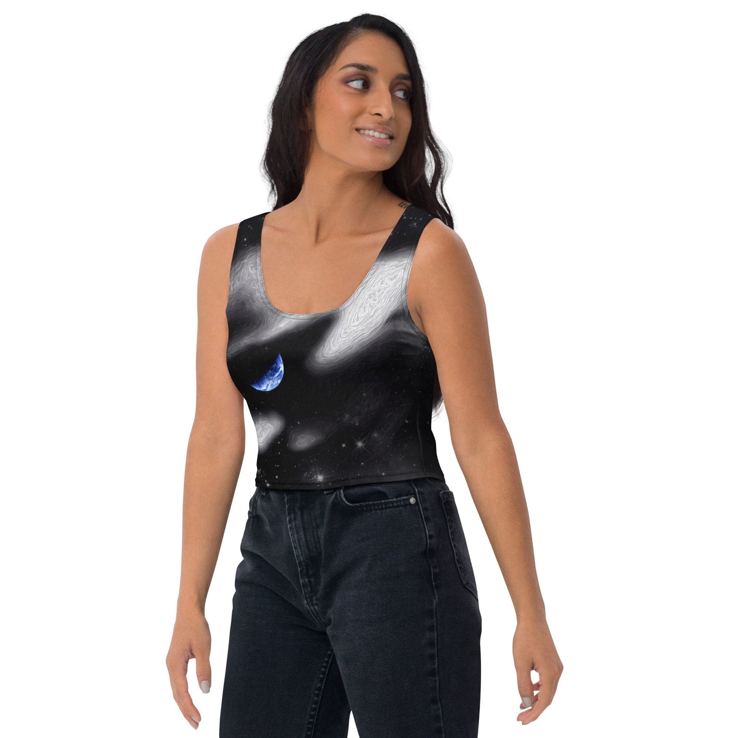 In The Quiet of Your Mind - Womens Crop Top