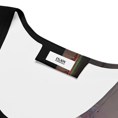 Half Black Half Báijiǔ - Womens Crop Top