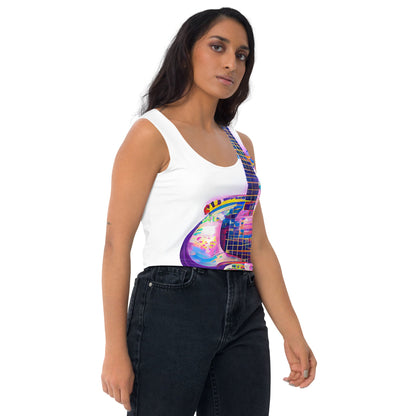Hippie Guitar - Womens Crop Top