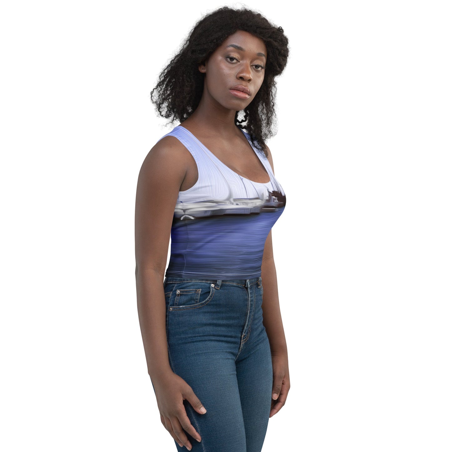 The Sleeping Yachts (at Afternoon) - Womens Crop Top