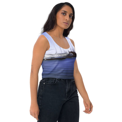 The Sleeping Yachts (at Afternoon) - Womens Crop Top