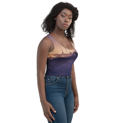 The Sleeping Yachts (at Sunset) - Womens Crop Top