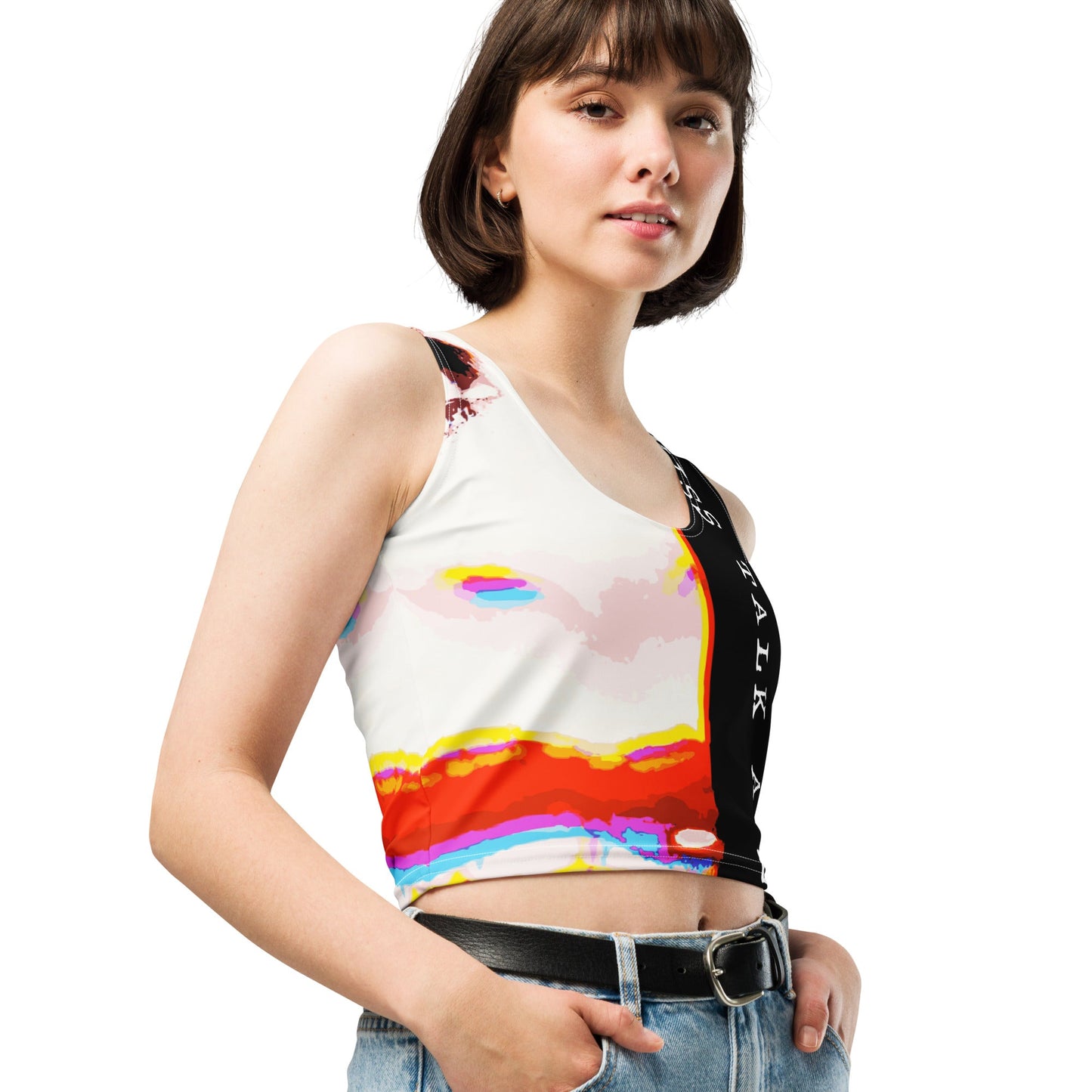 Miss Talk A Lot - Womens Crop Top