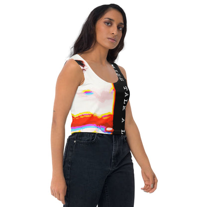 Miss Talk A Lot - Womens Crop Top