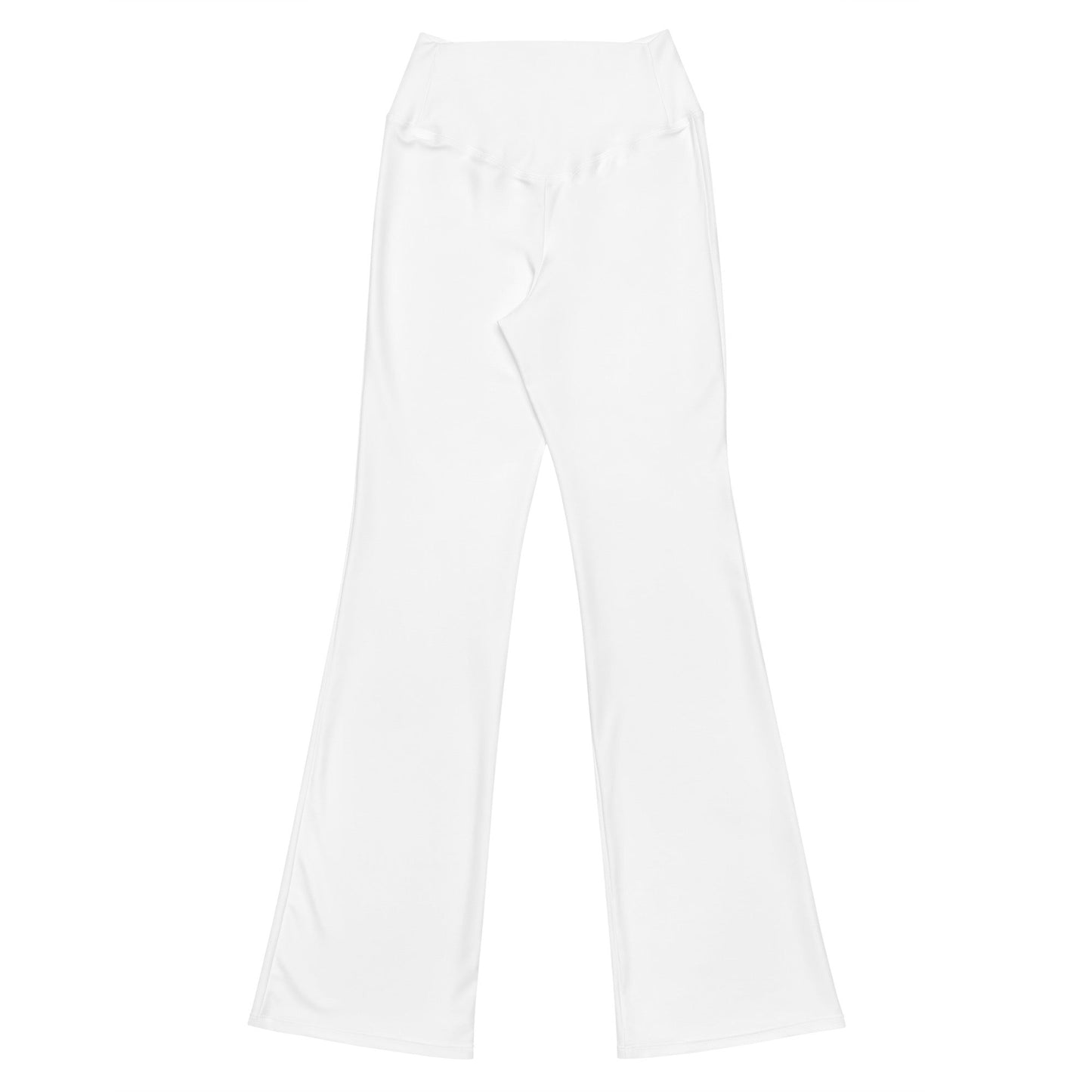 iSAW Womens White Flare Leggings - Comfort Fit