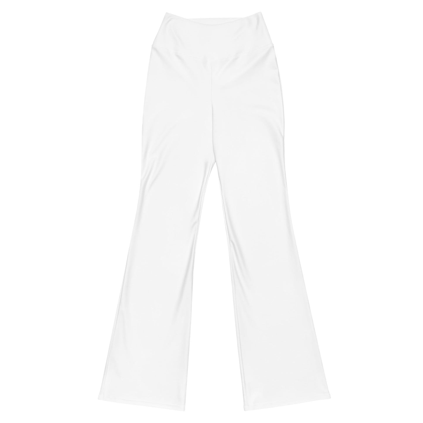 iSAW Womens White Flare Leggings - Comfort Fit