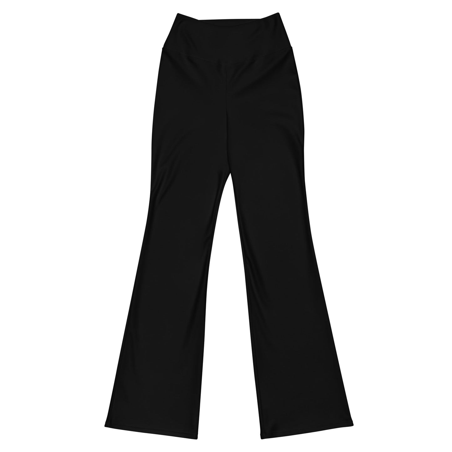 iSAW Womens Black Flare Leggings - Comfort Fit