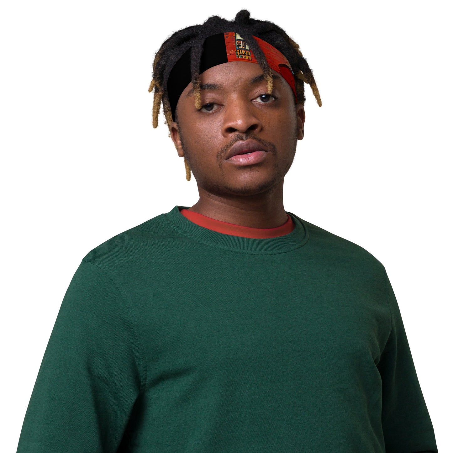 Half Black Half Hónghǎi - Headband